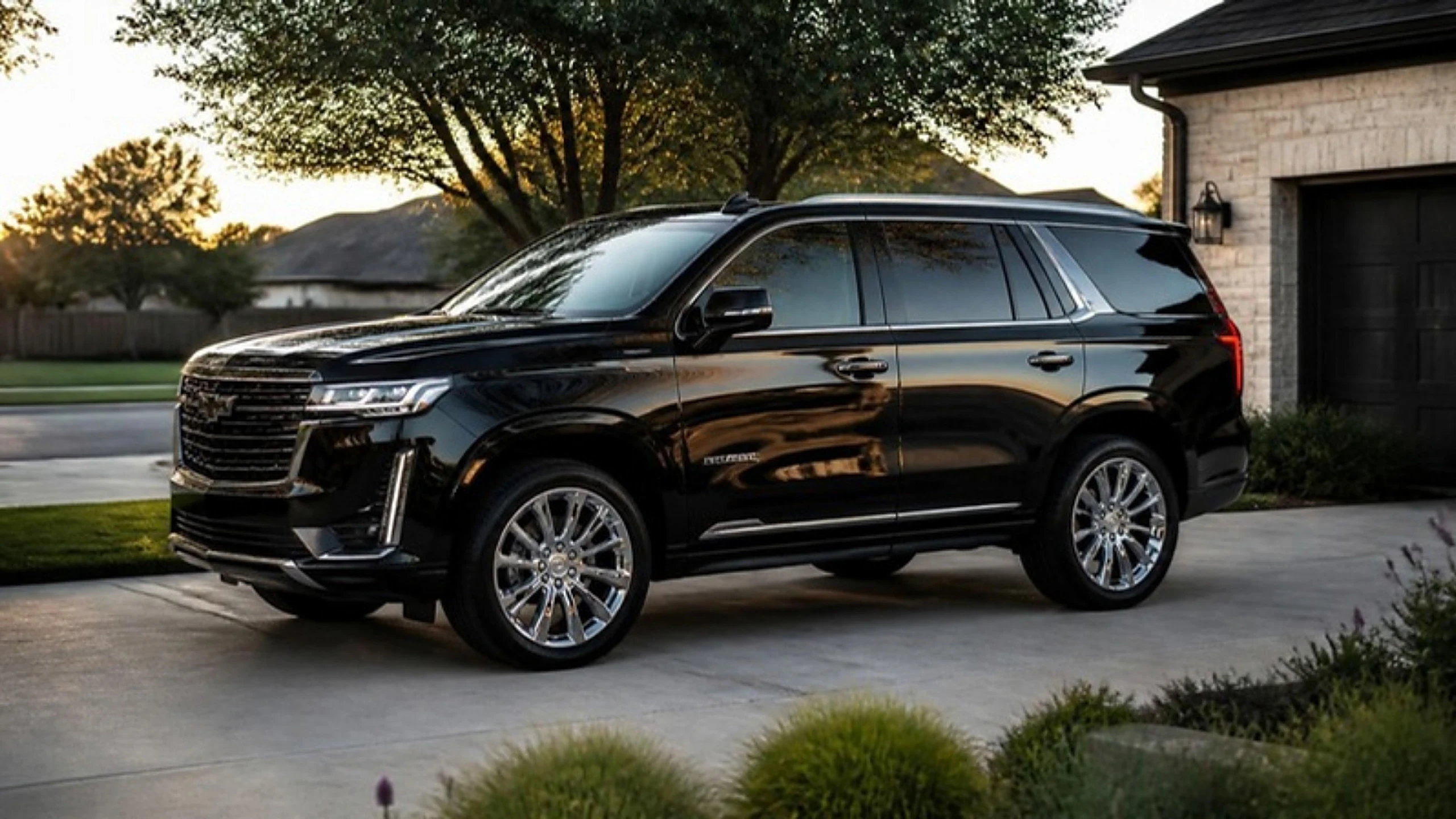 AI-generated illustration of the same SUV freshly detailed
